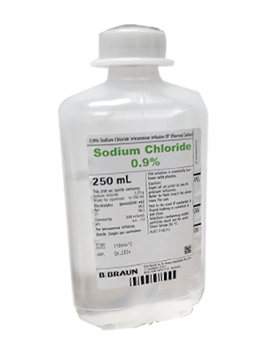 Saline 0.9% 250ml bags