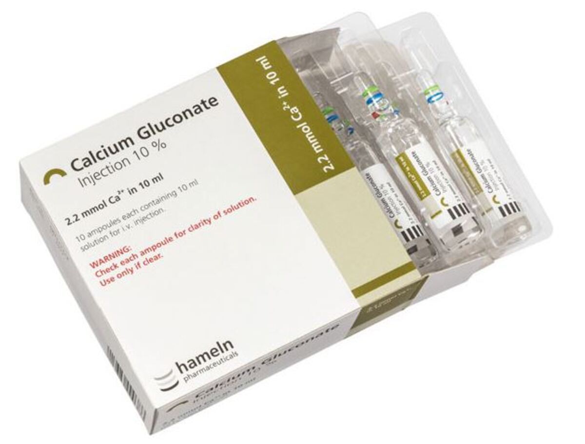 Calcium Gluconate 10%/10ml Ampoule x 10